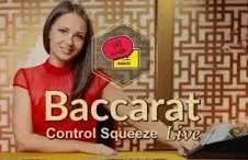 Baccarat Control Squeeze live table by Evolution Gaming