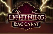 Lightning Baccarat live table by Evolution Gaming
