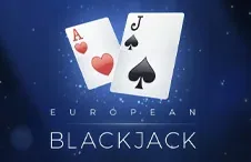 European Blackjack — no hole card, dealer stands on 17